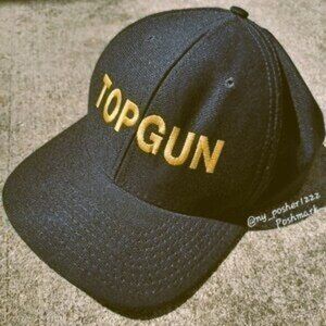 *𝓥𝓲𝓷𝓽𝓪𝓰𝓮 𝐄𝐀𝐆𝐋𝐄 𝐂𝐑𝐄𝐒𝐓 𝗧𝗢𝗣 𝗚𝗨𝗡 Baseball Cap w/o Wings 🔵🟡